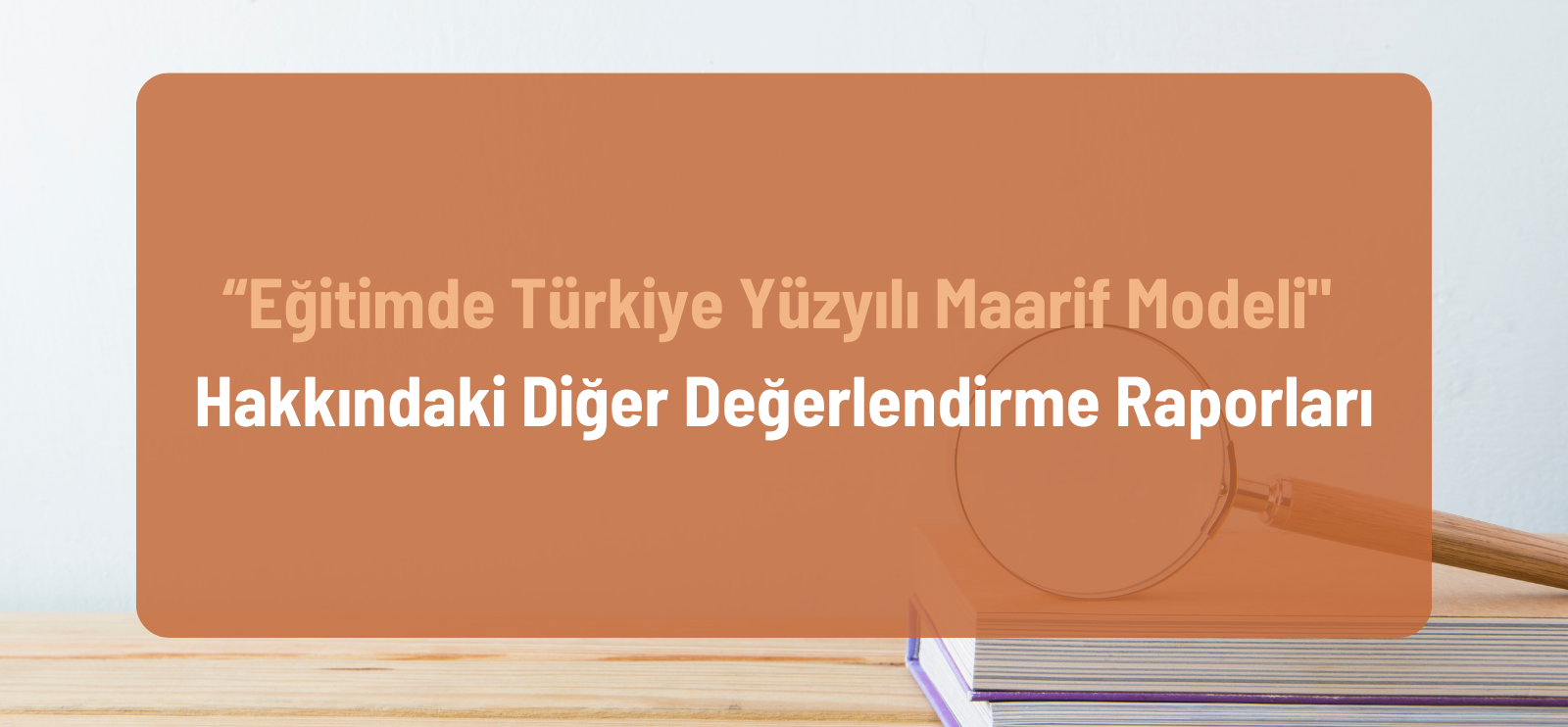 “Eğitimde Türkiye Yüzyılı Maarif Modeli"  Hakkındaki Diğer Değerlendirme Raporları